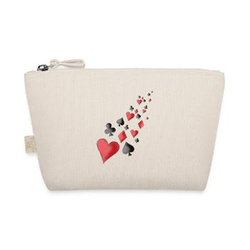 Heart, diamonds, spades, clubs - Organic Pouch - nature - Front