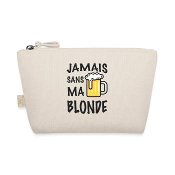 Humour jamais sans ma blonde - Trousse biologique - nature - Devant