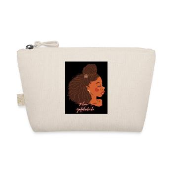 black & pride design beautiful dangerous woman afro - Organic Pouch - nature - Front