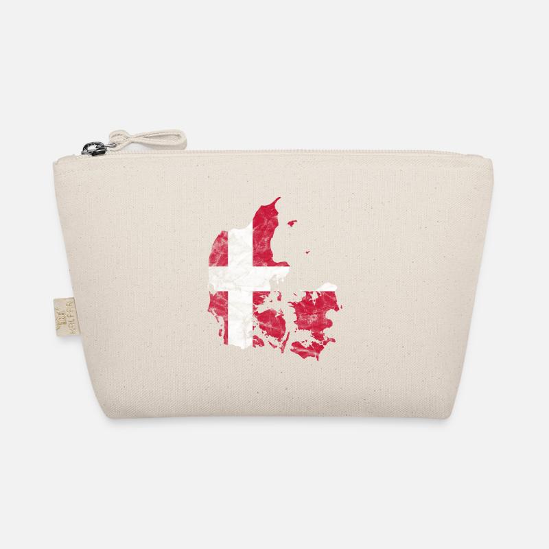 Danemark Drapeau danois Dannebrog Silhouette Trousse biologique