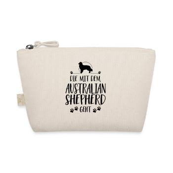 DIE MIT DEM AUSTRALIAN SHEPHERD GEHT Wilsigns - Bio-Täschchen - Natur - Vorne