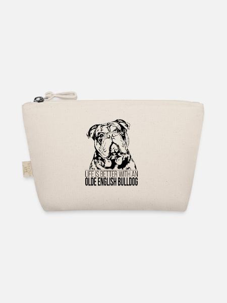 OLDE DEUTSCH BULLDOG la vie est meilleure Hunde Wilsigns - Trousse biologique - nature - Devant