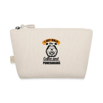 Spitz Pomeranian Zwergspitz Hund - Bio-Täschchen - Natur - Vorne