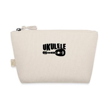Ukulele Hawaii Uke Guitar Music Hawaiian Gift - Organic Pouch - nature - Front
