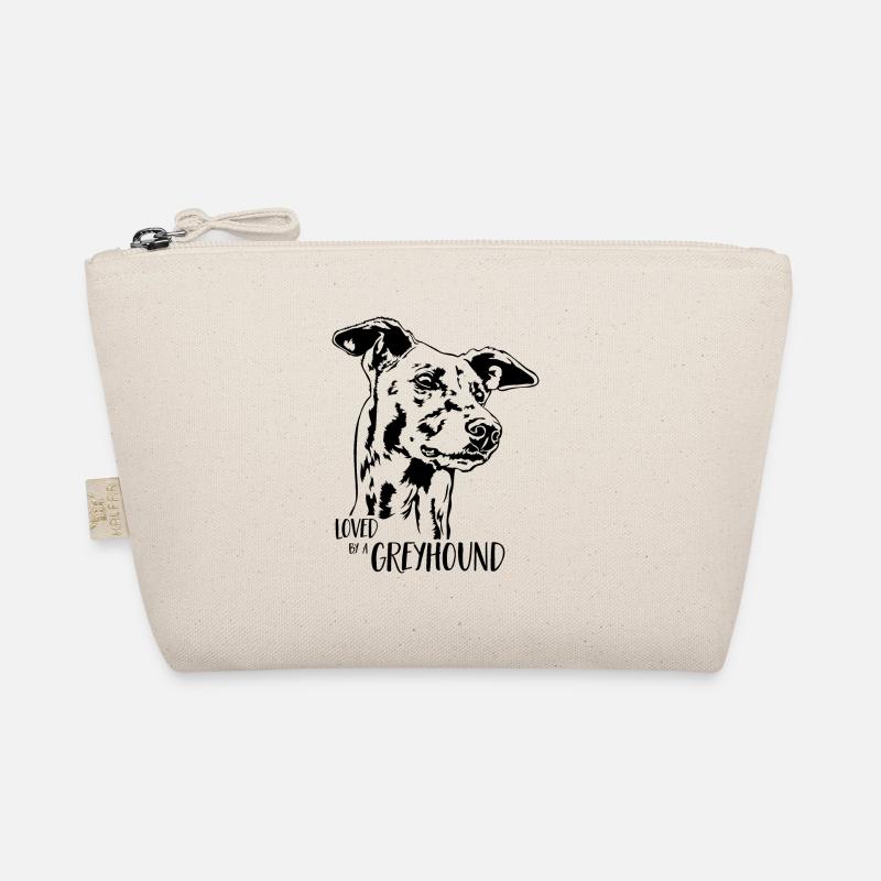 Loved by a GREYHOUND Hundespruch Windhund Wilsigns Bio-Täschchen