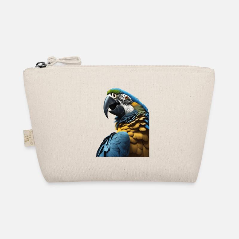 Blue Macaws Vividly Colored Tropical Birds Organic Pouch
