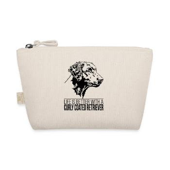 Curly Coated Retriever life is better Wilsigns - Bio-Täschchen - Natur - Vorne