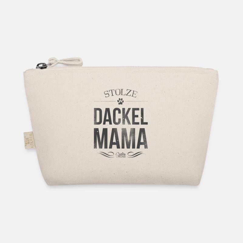 Stolze Dackel-Mama - Bio-Täschchen - Natur