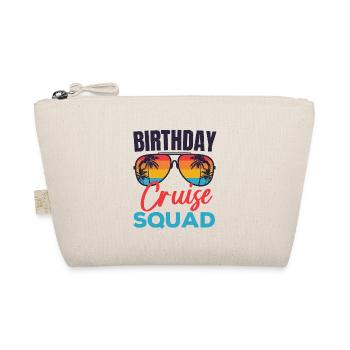 Birthday Cruise Squad Funny Cruising Boat Party - Organic Pouch - nature - Front