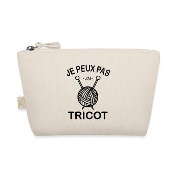Je Peux Pas J'ai Tricot - Trousse biologique - nature - Devant