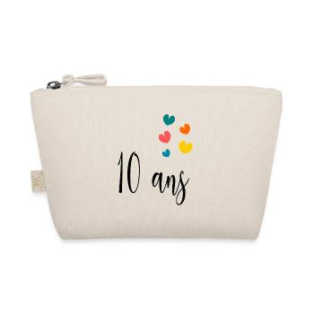 10. 10 ANS. 10e ANNIVERSAIRE. ANNIVERSAIRE 10 ANS. - Trousse biologique - nature - Devant