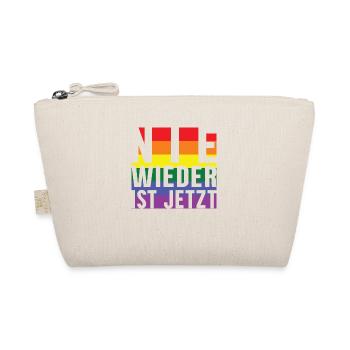 Plus jamais le lettrage Pride - Trousse biologique - nature - Devant
