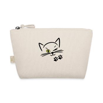 chat mignon, clin d'oeil - Trousse biologique - nature - Devant