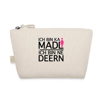 Ich bin ka Madl, Ich bin ne Deern - Bio-Täschchen - Natur - Vorne