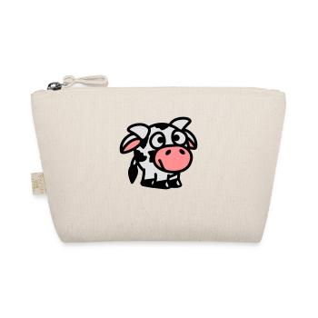 smiley_cow_3c - Organic Pouch - nature - Front