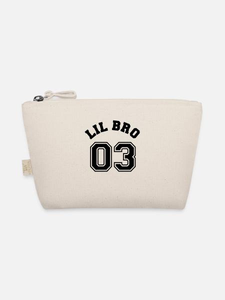Lil Bro 03 - Little Brother - Organic Pouch - nature - Front