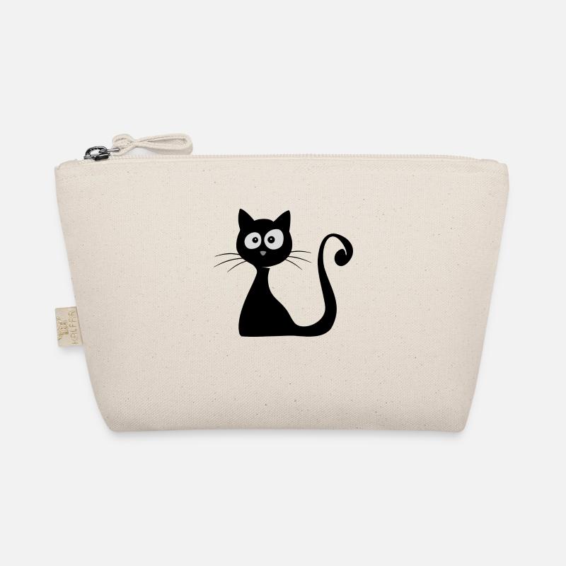 katze comic lustig Katzenliebhaber süßes Geschenk - Bio-Täschchen - Natur