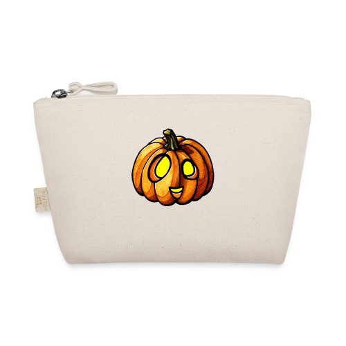 Pumpkin Halloween watercolor scribblesirii - Ekologisk liten väska