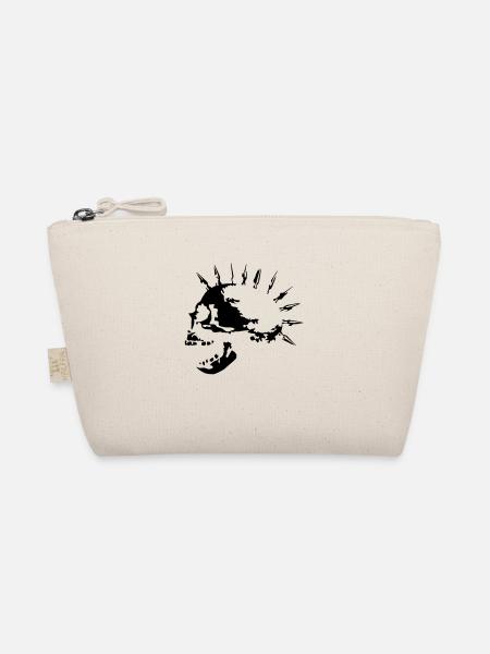 spike_skull_c_1c - Organic Pouch - nature - Front