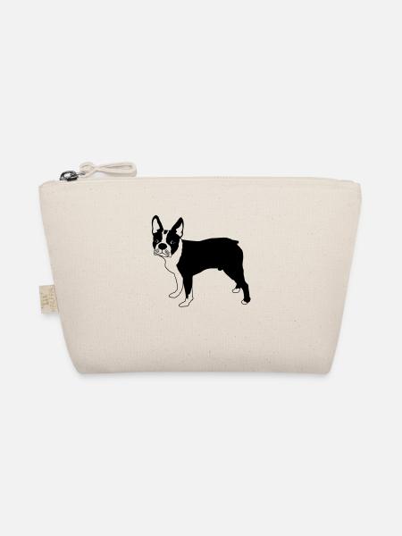Boston terrier de - Bio-Täschchen - Natur - Vorne