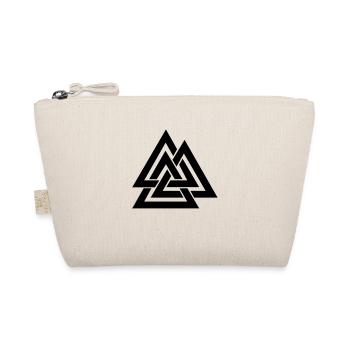 Valknut I Wotan's Knot I Walknut I Odin I - Organic Pouch - nature - Front
