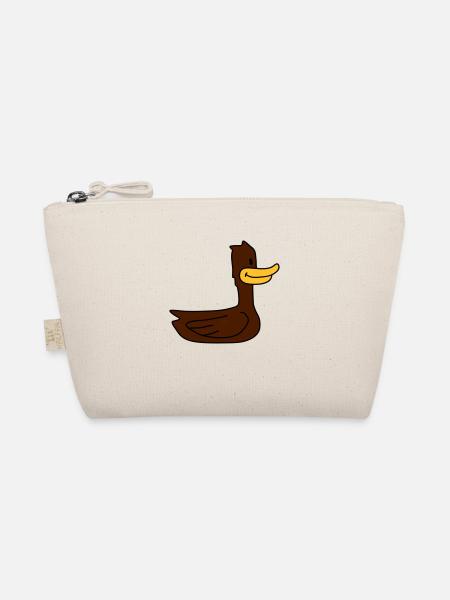 Funny Duck - Bio-Täschchen - Natur - Vorne