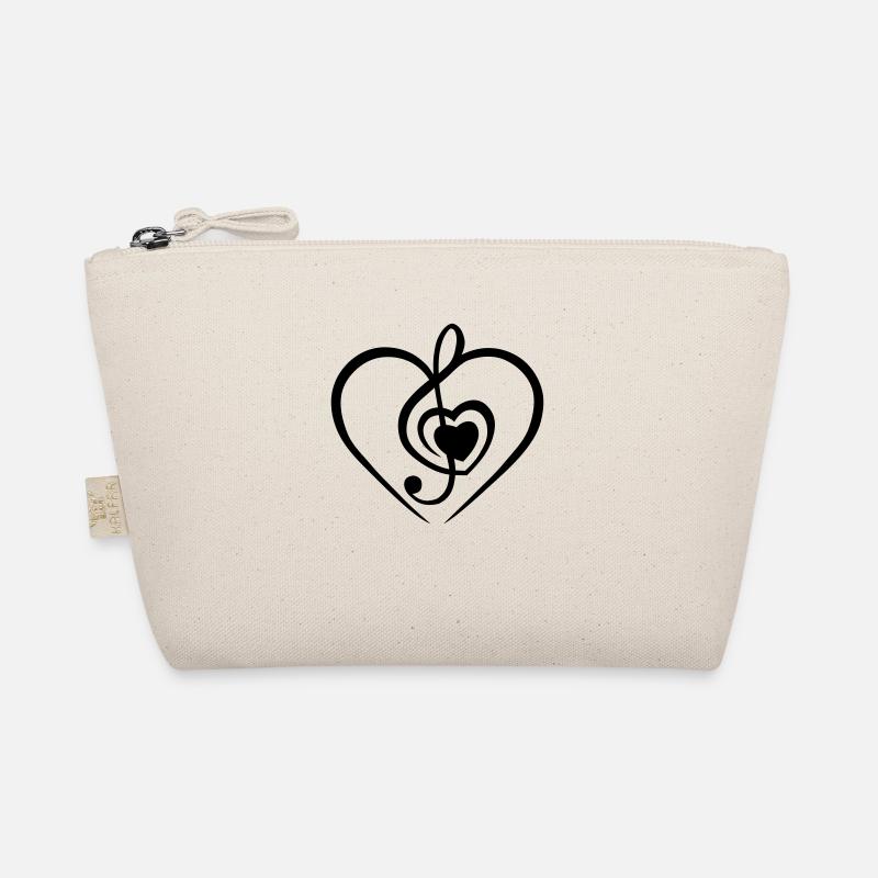 Note Heart Music Organic Pouch