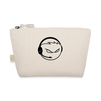 nerd gamer headset geek gamble playing computer kr - Organic Pouch - nature - Front