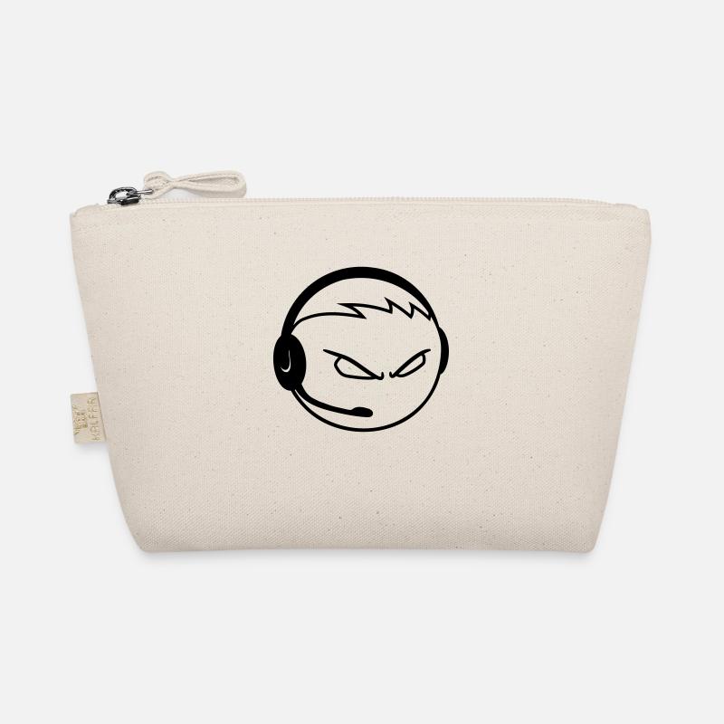 nerd gamer headset geek gamble playing computer kr Organic Pouch
