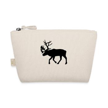 caribou - reindeer - christmas - xmas - Organic Pouch - nature - Front