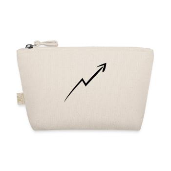 arrow dash line to top earnings ascending - Organic Pouch - nature - Front