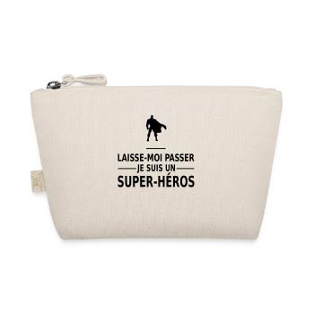 laisse-moi passer je suis un super héros - Organic Pouch - nature - Front