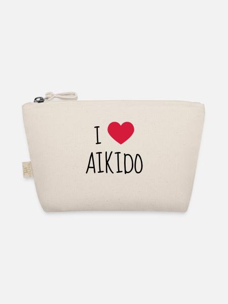Aikido / Aikidoka / Martial art / Fight - Bio-Täschchen - Natur - Vorne