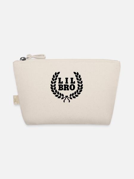 Lil BRO - little brother - little brother - Organic Pouch - nature - Front