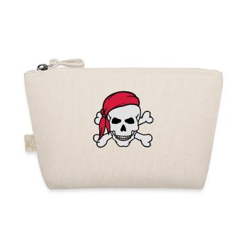 totenkopf_pirat_02 - Organic Pouch - nature - Front