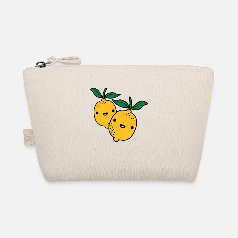 2 kawaii lemons Organic Pouch