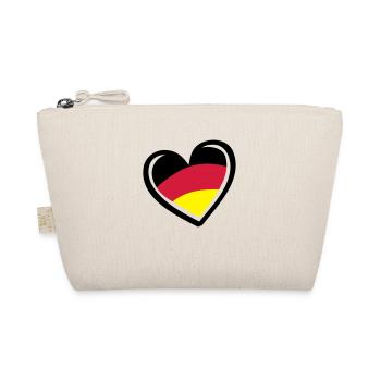 herz deutschland - Bio-Täschchen - Natur - Vorne