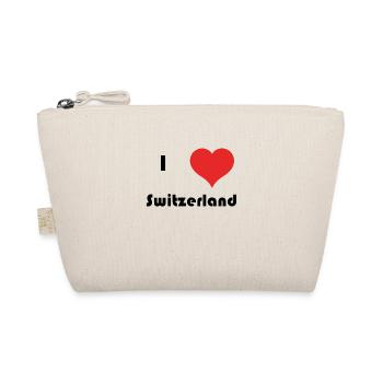 I love Switzerland - Bio-Täschchen - Natur - Vorne
