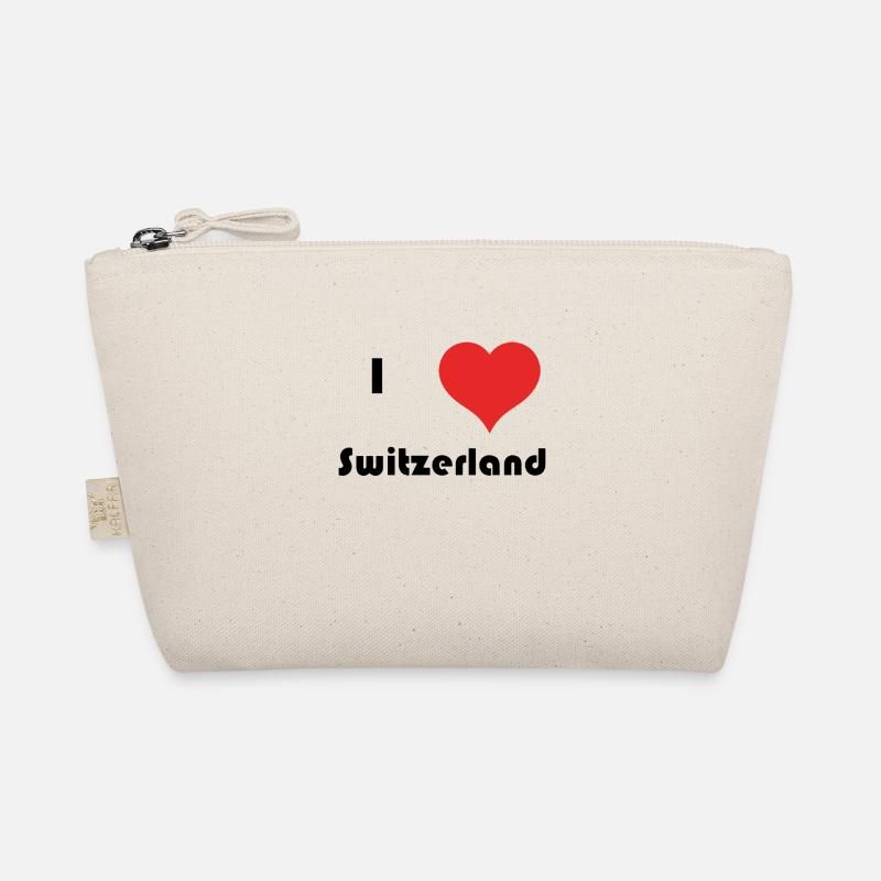 I love Switzerland - Bio-Täschchen - Natur