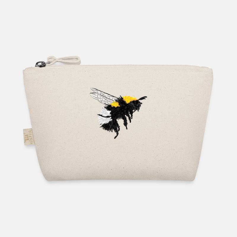 Hummel / Bumblebee Design I - Bio-Täschchen - Natur