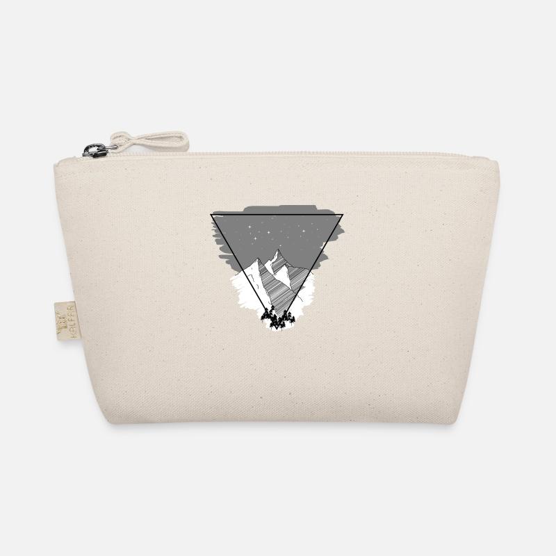Mountains Triangle Snow Organic Pouch