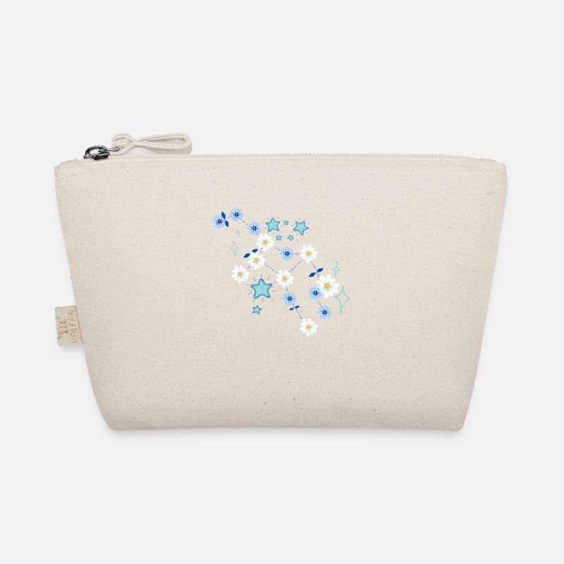 Flowers constellation blue Organic Pouch