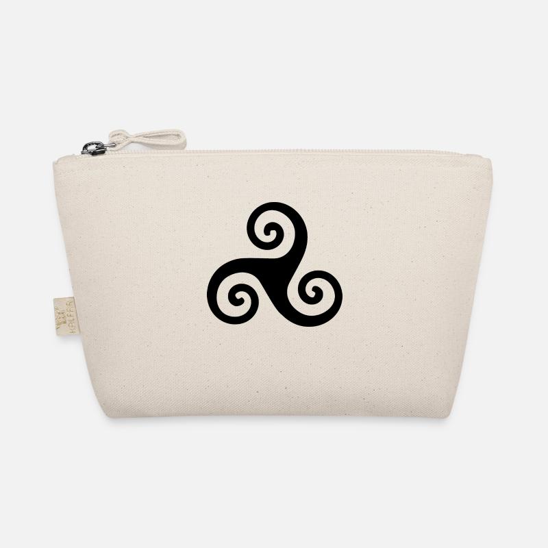 Celtic Triskele Organic Pouch