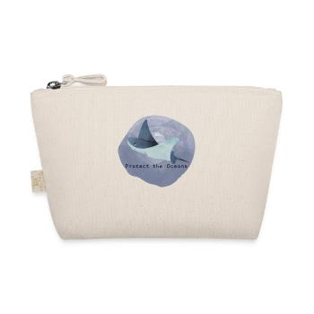 Protect the Oceans | Protects the oceans | Skate - Organic Pouch - nature - Front