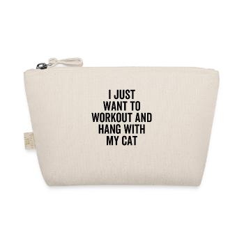 I Just Want To Workout And Hang With My Cat - Organic Pouch - nature - Front