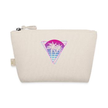 Retro Style Neon Palmes 80 années 90 - Trousse biologique - nature - Devant