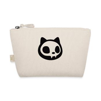 Black Cat Vampire Halloween X-ray Image - Organic Pouch - nature - Front