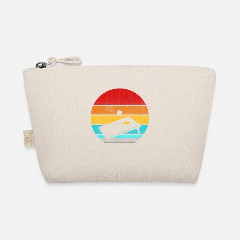 retro vinatge cornhole Organic Pouch