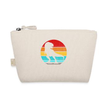 retro vinatge dinosaur - Organic Pouch - nature - Front
