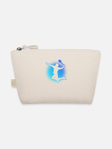 Men's Badminton Squash Badminton Player - Organic Pouch - nature - Front